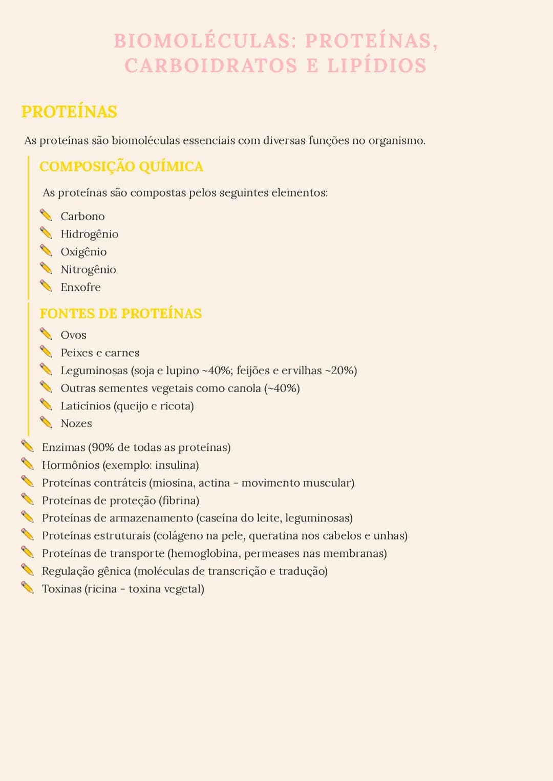 Biomoléculas: Proteínas, Carboidratos e Lipídios
