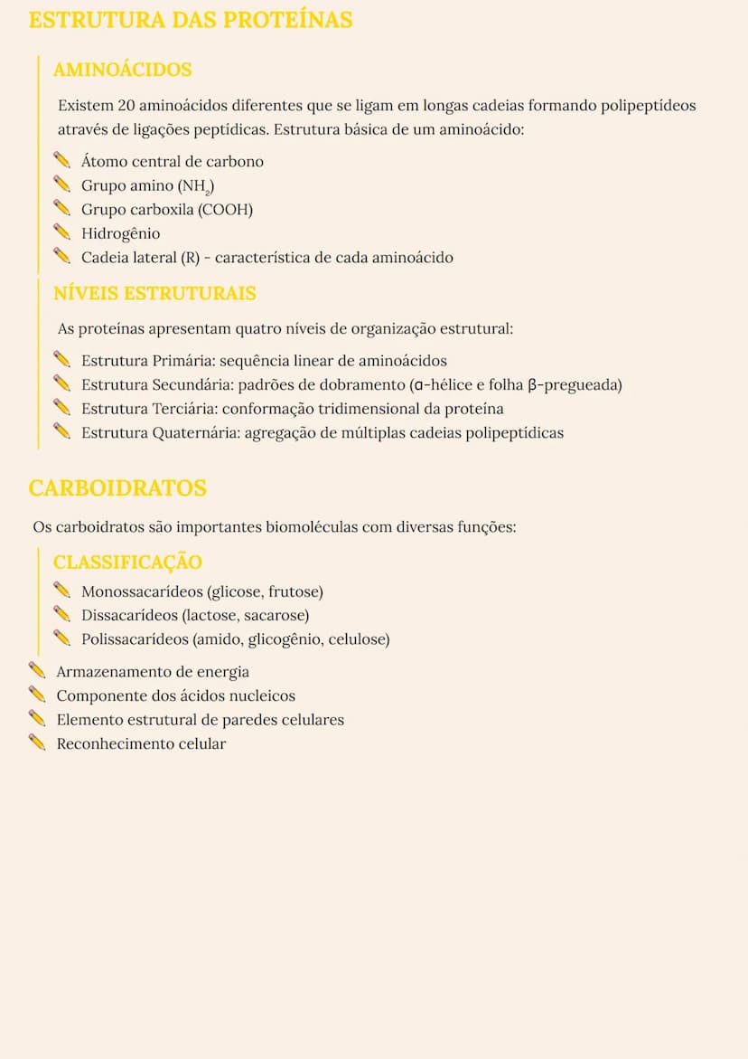 # BIOMOLÉCULAS: PROTEÍNAS,
CARBOIDRATOS E LIPÍDIOS

# PROTEÍNAS
As proteínas são biomoléculas essenciais com diversas funções no organismo.
