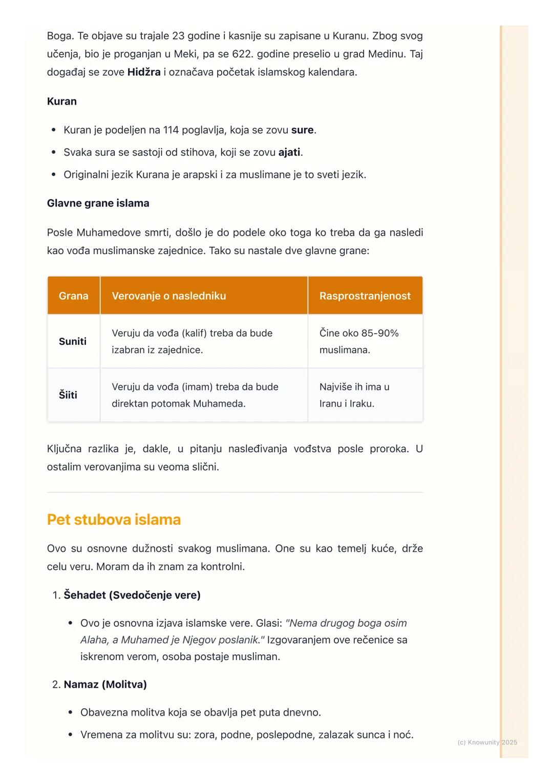 # Osnovne karakteristike islama

Uvod u islam

Islam je jedna od velikih svetskih monoteističkih religija, što znači da vernici
veruju u jed