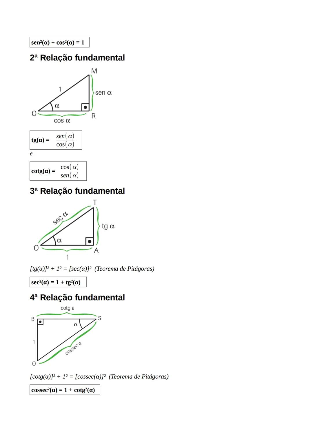 --- OCR Start ---
Analogamente, chamamos de ângulo trigonométrico A\hat{O}P ao conjunto de todos os ângulos de lado
inicial OA e lado termin