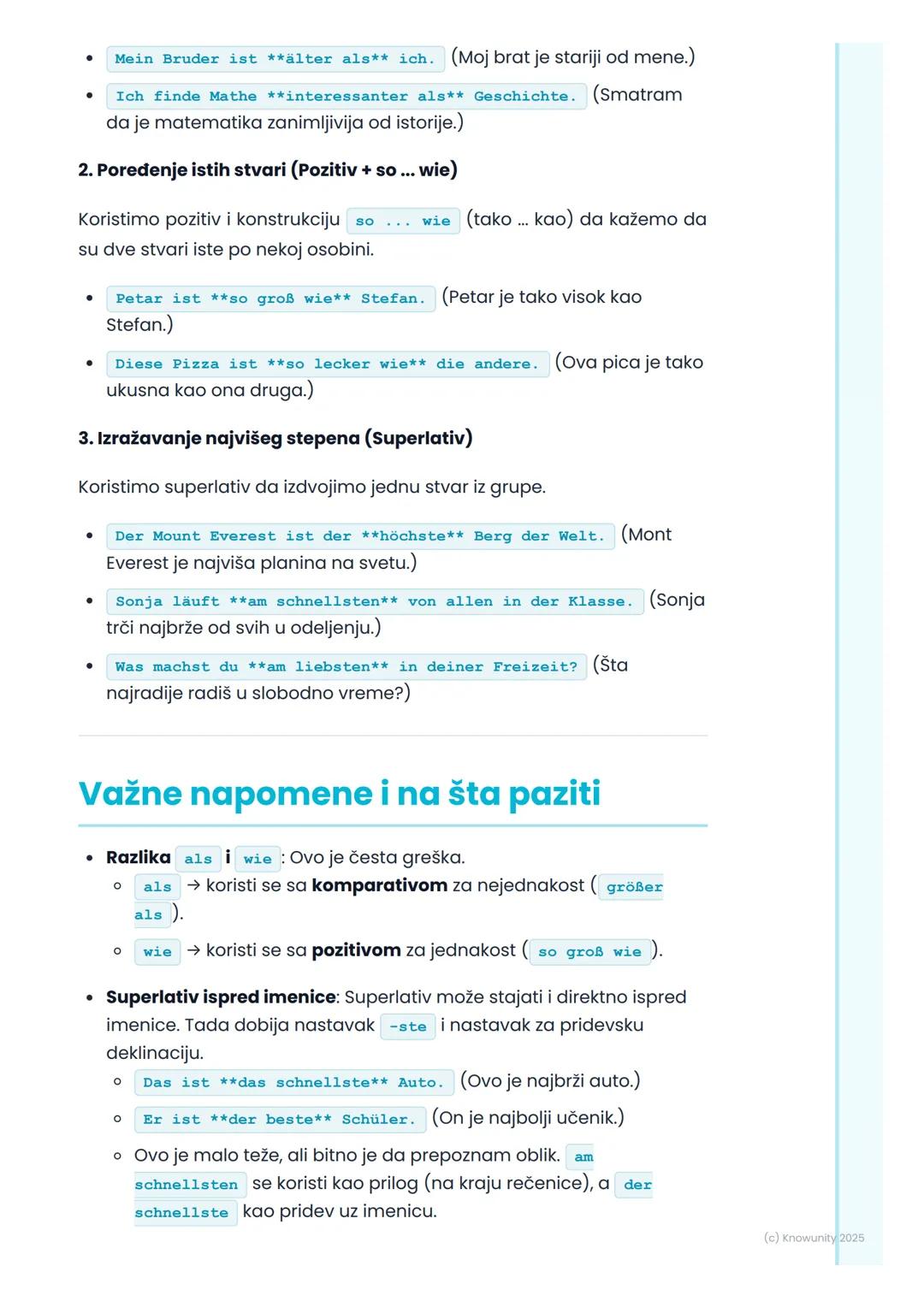 # Komparacija prideva

## Uvod u komparaciju prideva

Komparacija prideva (poređenje prideva) se koristi da bismo uporedili
osobe, stvari il
