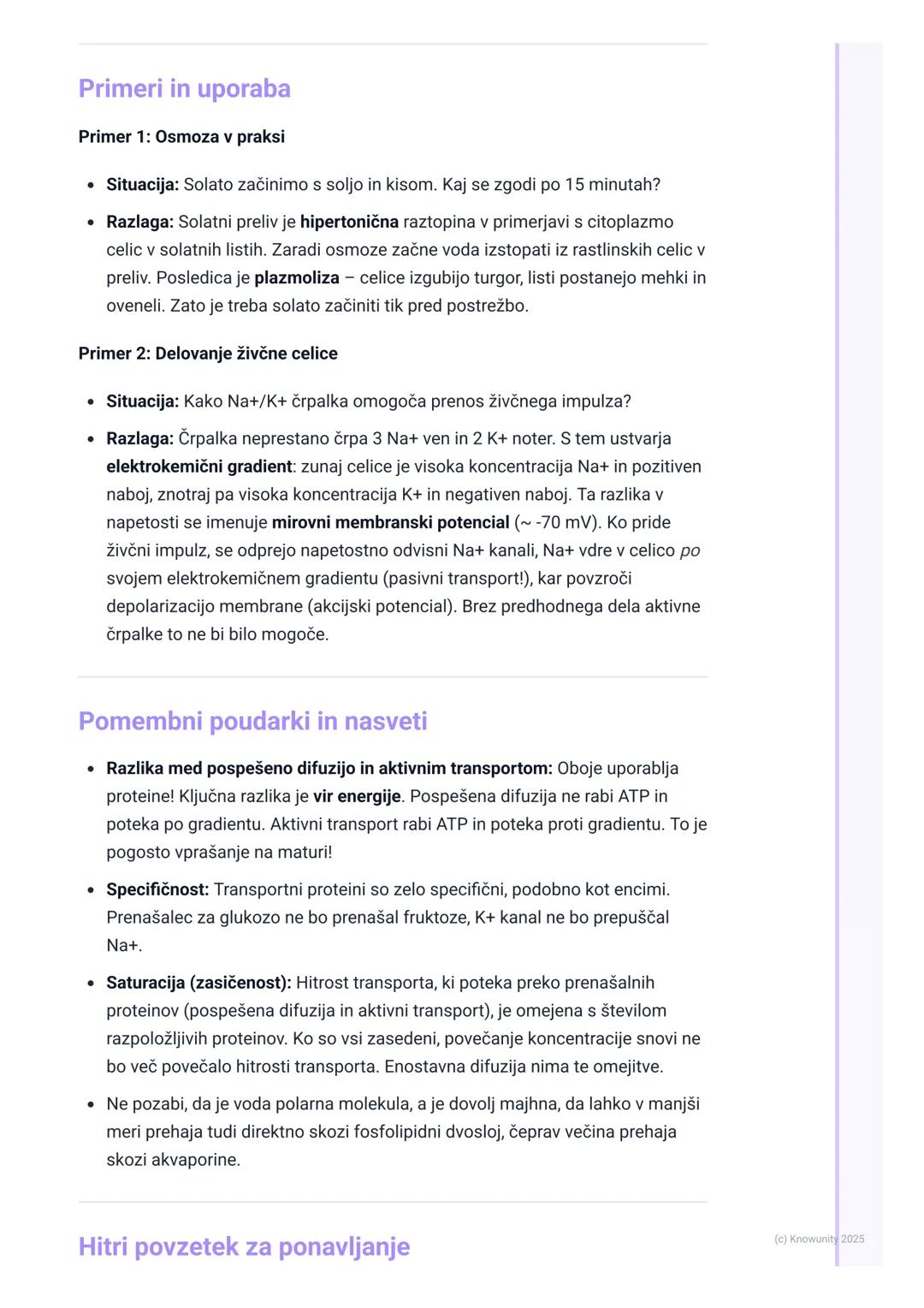 # Celični transport

Uvod v celični transport

Celična membrana ni samo meja celice, ampak je selektivno prepustna
(semipermeabilna) bariera