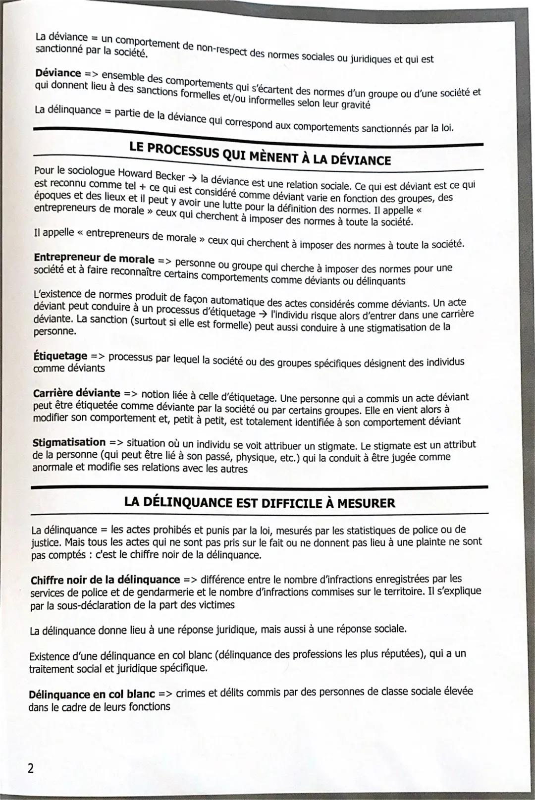 8- QUELS SONT LES
PROCESSUS SOCIAUX QUI
CONTRIBUENT À LA
DEVIANCE ?

LES NORMES SOCIALES ET JURIDIQUES ÉVOLUENT

Les normes sociales et juri