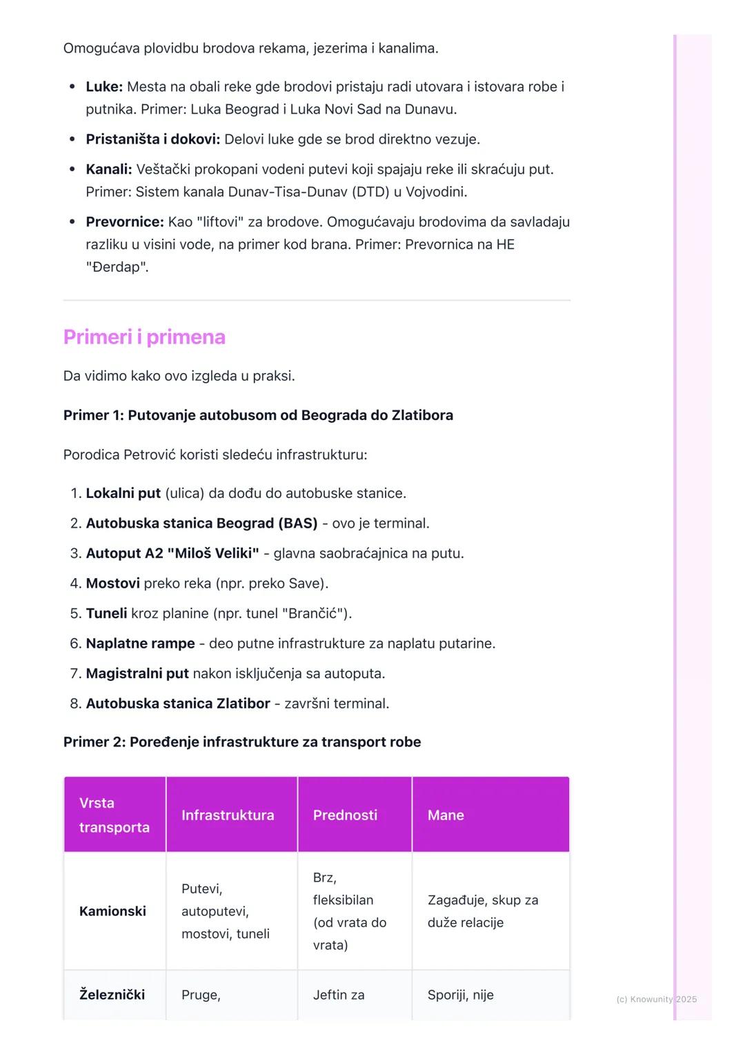 # Saobraćajna infrastruktura

Uvod u saobraćajnu infrastrukturu

Saobraćajna infrastruktura je skup svih objekata, zgrada i uređaja koji su
