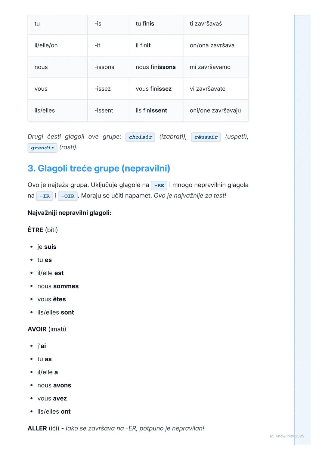 # Prezent (Présent) i glagoli

## Uvod u prezent

Prezent (Le présent de l'indicatif) je osnovno vreme u francuskom jeziku.
Koristimo ga da 