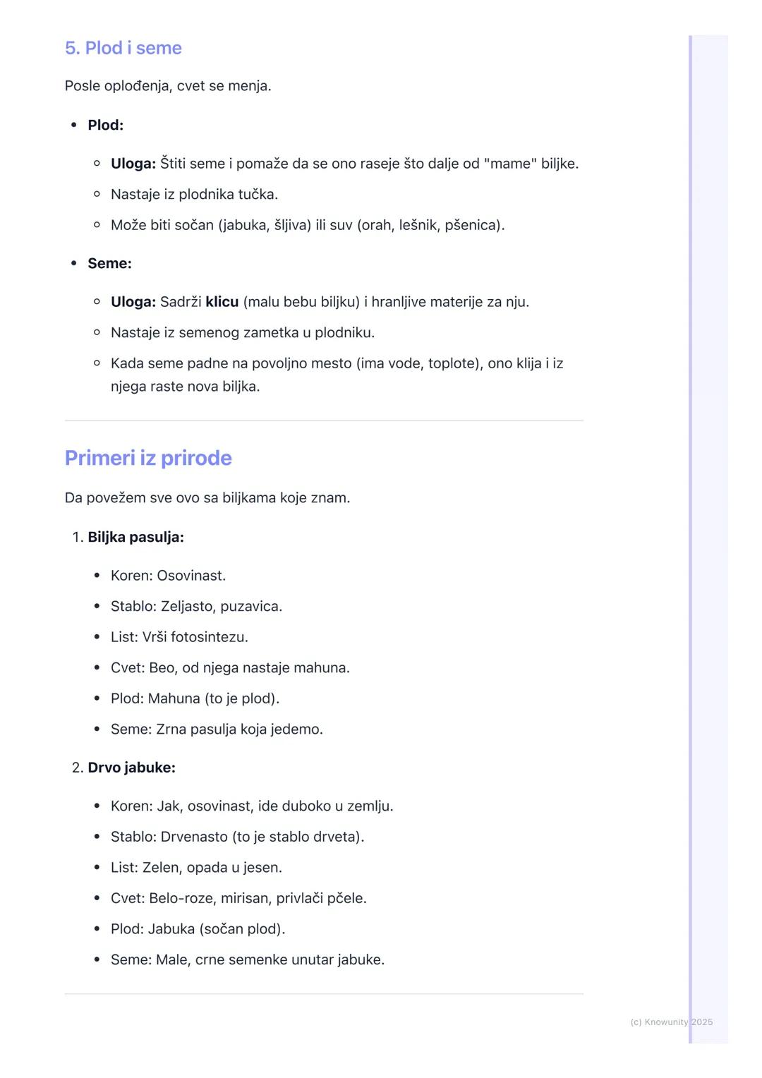 # Građa biljaka

Opšti pregled građe biljaka

Biljke su izgrađene od različitih delova koji se nazivaju organi. Svaki organ ima
svoju posebn