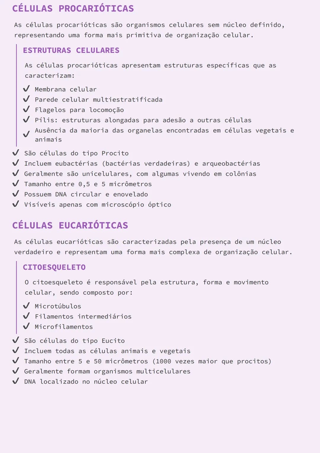 # ESTRUTURA E CARACTERÍSTICAS DAS
# CÉLULAS PROCARIÓTICAS E EUCARIÓTICAS

# RIBOSSOMOS E CARACTERÍSTICAS GERAIS

Os ribossomos são estrutura