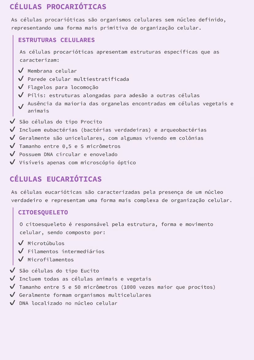 # ESTRUTURA E CARACTERÍSTICAS DAS
# CÉLULAS PROCARIÓTICAS E EUCARIÓTICAS

# RIBOSSOMOS E CARACTERÍSTICAS GERAIS

Os ribossomos são estrutura