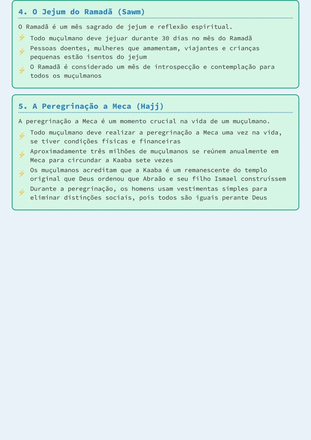 # Os Cinco Pilares do Islã

# Introdução aos Cinco Pilares
Os Cinco Pilares do Islã são os fundamentos básicos da fé muçulmana,
representand