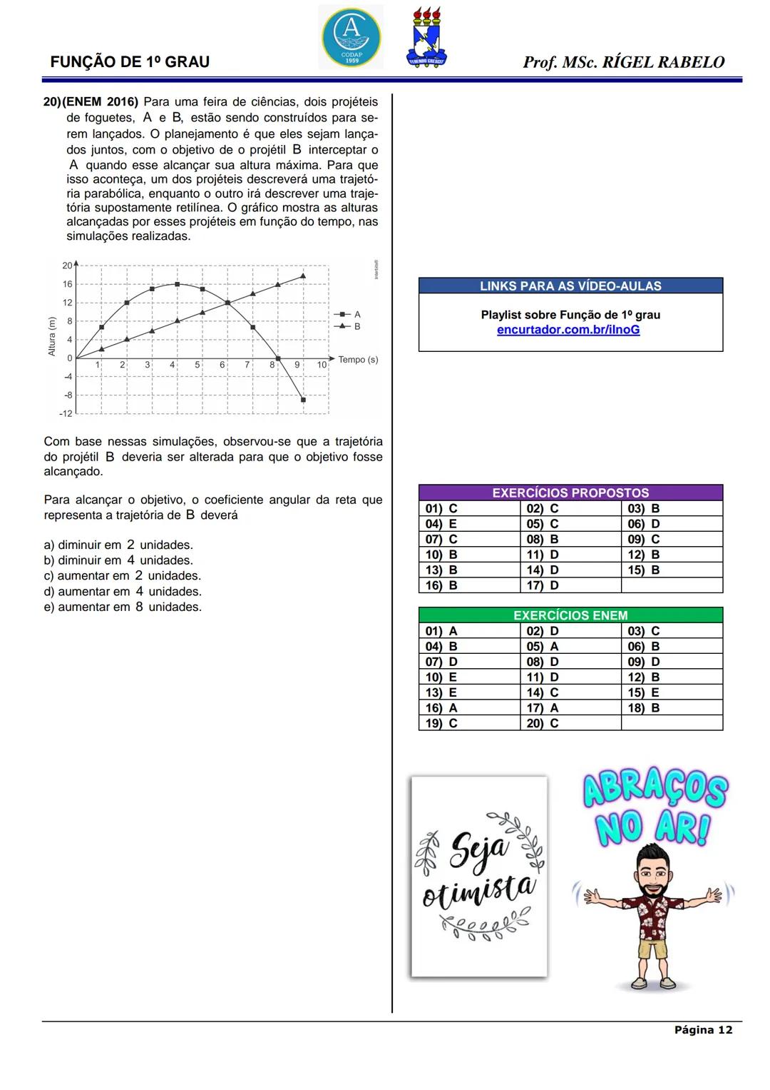 # FUNÇÃO DE 1º GRAU

# FUNÇÃO DE 1º GRAU (AFIM)

1. Definição e conceitos iniciais

➤ Uma função polinomial de 1º grau tem a forma
$f(x)=ax+