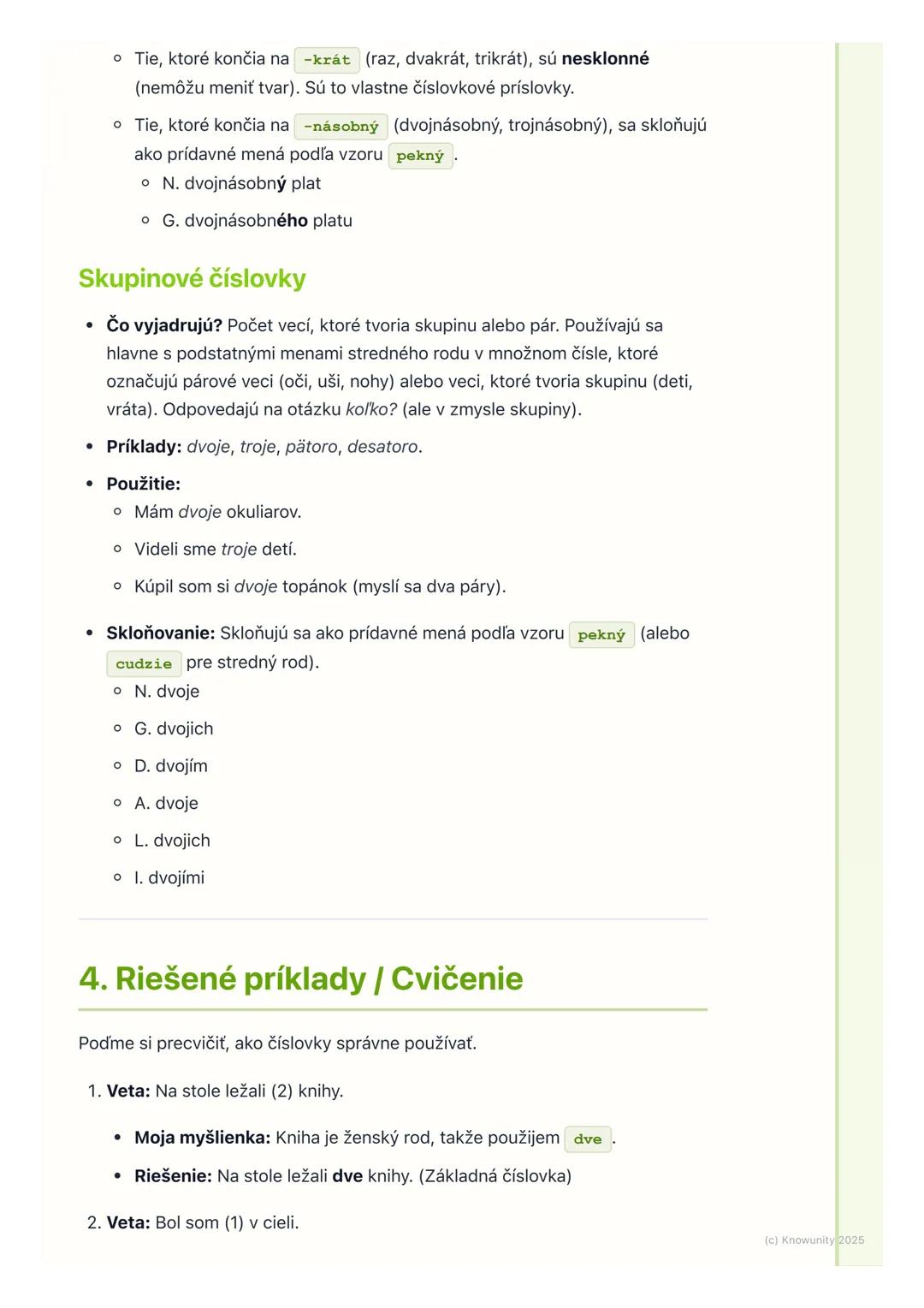 # Číslovky

1. Úvod do čísloviek

Ahojte! Dnes si zopakujeme číslovky, čo je super dôležitá časť slovenčiny.
Číslovky sú slová, ktoré nám ho