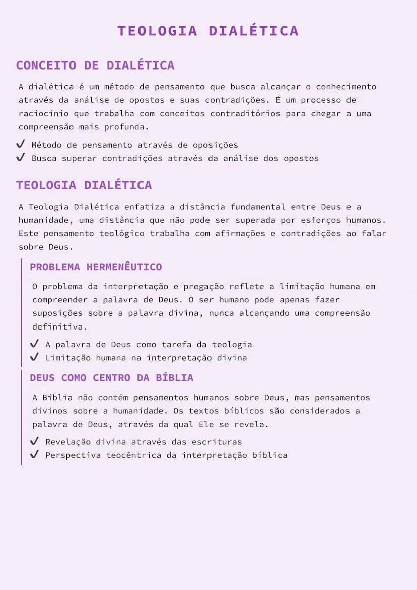 # TEOLOGIA DIALÉTICA

## CONCEITO DE DIALÉTICA
A dialética é um método de pensamento que busca alcançar o conhecimento
através da análise de