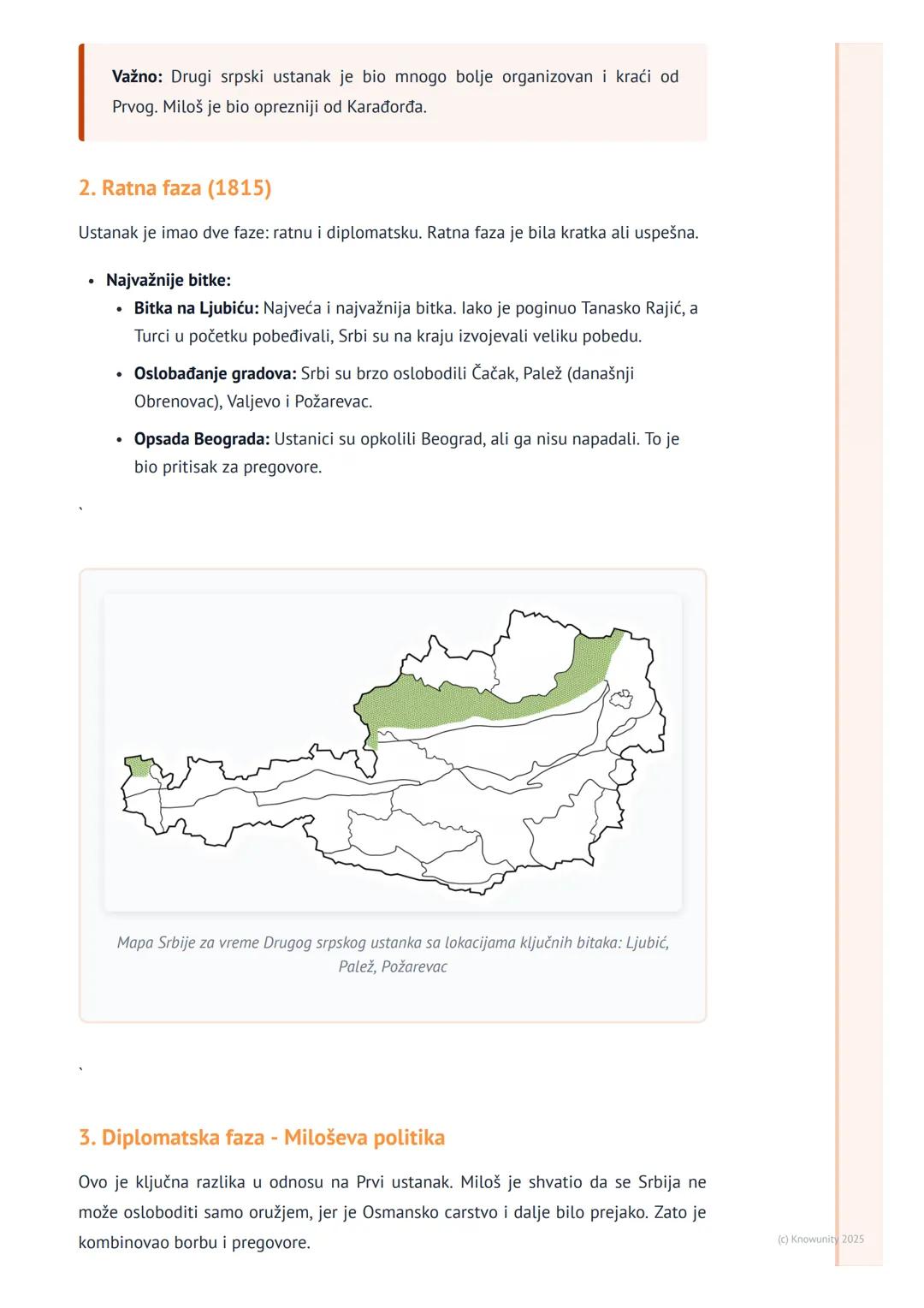 # Drugi srpski ustanak i sticanje
autonomije

Drugi srpski ustanak i sticanje autonomije

Posle sloma Prvog srpskog ustanka 1813. godine, st