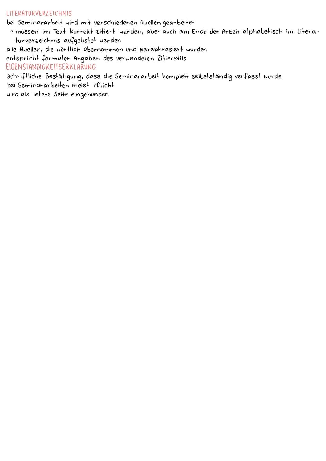 # Seminararbeit

= wissenschaftliche, schriftliche Arbeit im Rahmen eines Seminars, wobei der Fokus meist auf
einer im Seminar behandelten T