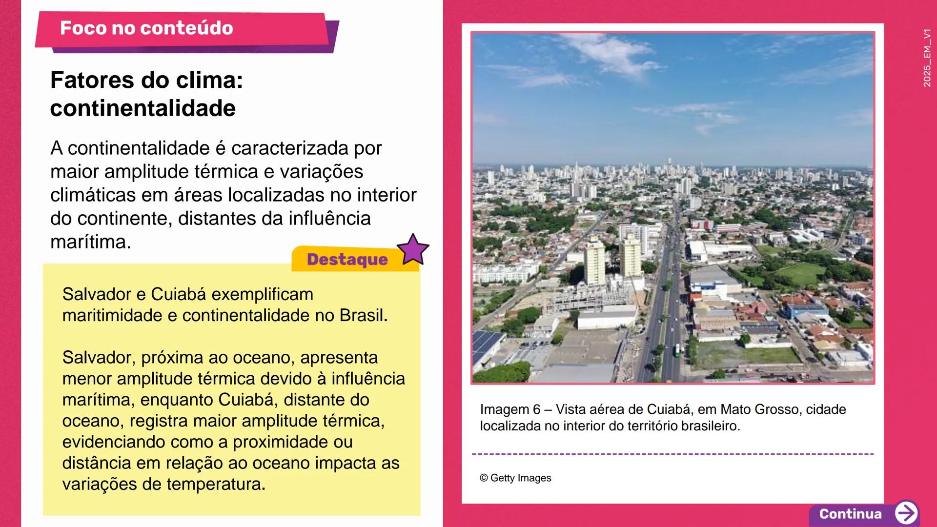 1a
Série

Geografia

Elementos e fatores que
influenciam o clima

1º bimestre
Aula 2

Ensino
Médio

MATERIAL
DIGITAL

Secretaria da
cretaria