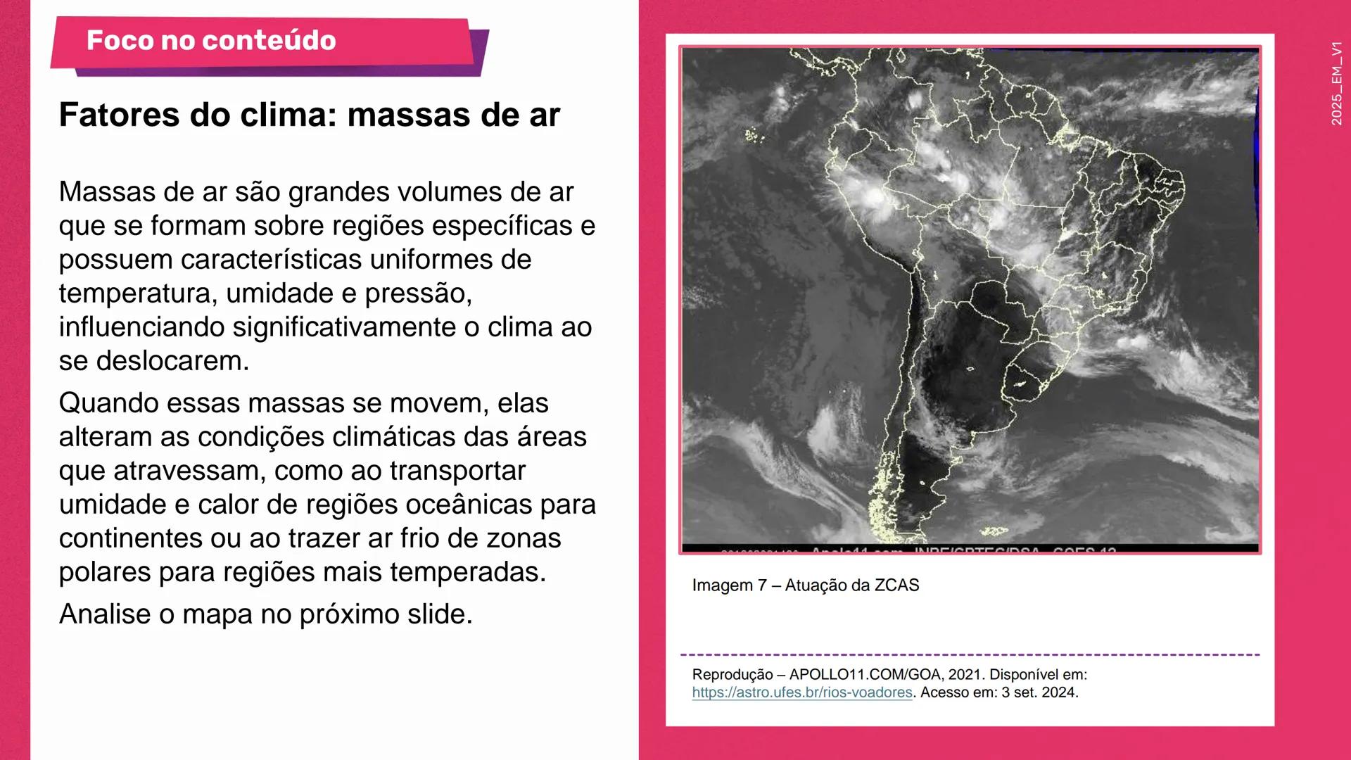 1a
Série

Geografia

Elementos e fatores que
influenciam o clima

1º bimestre
Aula 2

Ensino
Médio

MATERIAL
DIGITAL

Secretaria da
cretaria