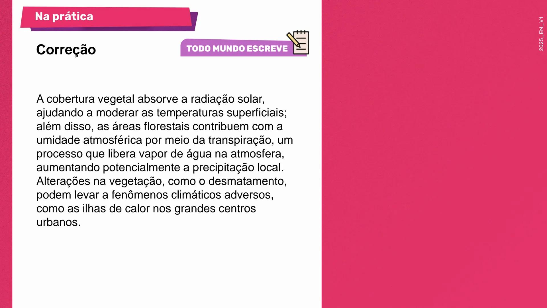 1a
Série

Geografia

Elementos e fatores que
influenciam o clima

1º bimestre
Aula 2

Ensino
Médio

MATERIAL
DIGITAL

Secretaria da
cretaria