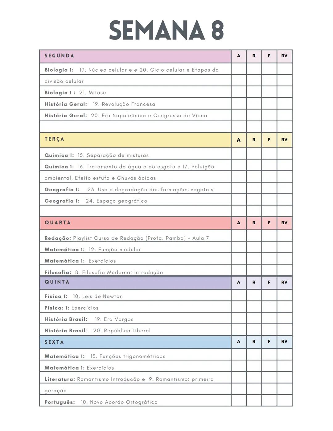 *   CRONOGRAMA
*   ENEM 2025

@CRISMEDICINA ESTE CRONOGRAMA É UM PLANEJAMENTO DE
42 SEMANAS, COM INÍCIO NO DIA 6 DE
JANEIRO E TÉRMINO NO DIA