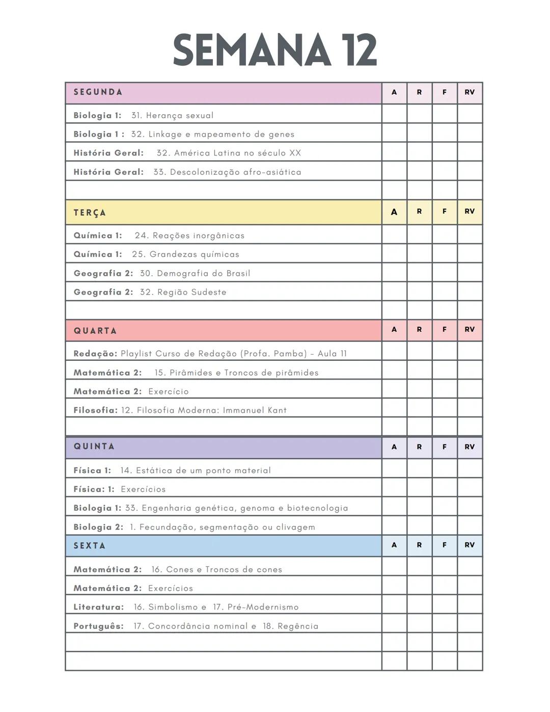 *   CRONOGRAMA
*   ENEM 2025

@CRISMEDICINA ESTE CRONOGRAMA É UM PLANEJAMENTO DE
42 SEMANAS, COM INÍCIO NO DIA 6 DE
JANEIRO E TÉRMINO NO DIA