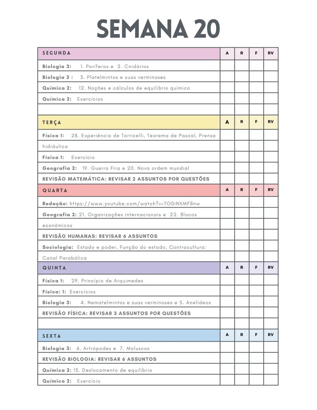 *   CRONOGRAMA
*   ENEM 2025

@CRISMEDICINA ESTE CRONOGRAMA É UM PLANEJAMENTO DE
42 SEMANAS, COM INÍCIO NO DIA 6 DE
JANEIRO E TÉRMINO NO DIA