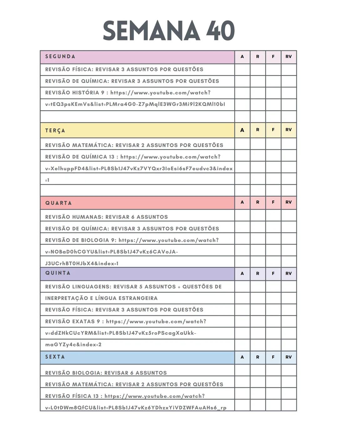*   CRONOGRAMA
*   ENEM 2025

@CRISMEDICINA ESTE CRONOGRAMA É UM PLANEJAMENTO DE
42 SEMANAS, COM INÍCIO NO DIA 6 DE
JANEIRO E TÉRMINO NO DIA