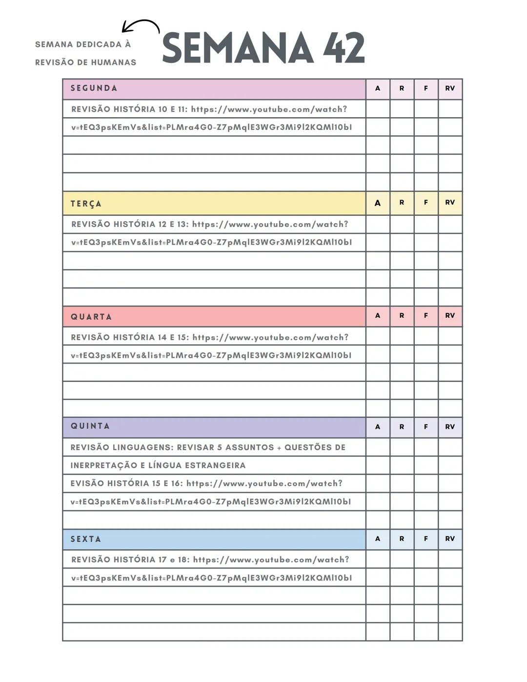 *   CRONOGRAMA
*   ENEM 2025

@CRISMEDICINA ESTE CRONOGRAMA É UM PLANEJAMENTO DE
42 SEMANAS, COM INÍCIO NO DIA 6 DE
JANEIRO E TÉRMINO NO DIA
