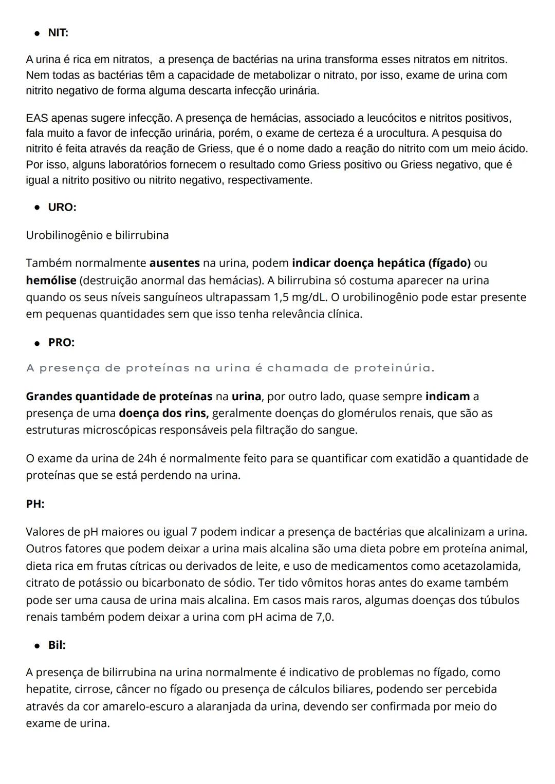 # Resumo de
urinalíse
Eleticiana Lima de Farias Catunda.
Introdução
O exame EAS costuma ser solicitado para auxiliar o médico a identific