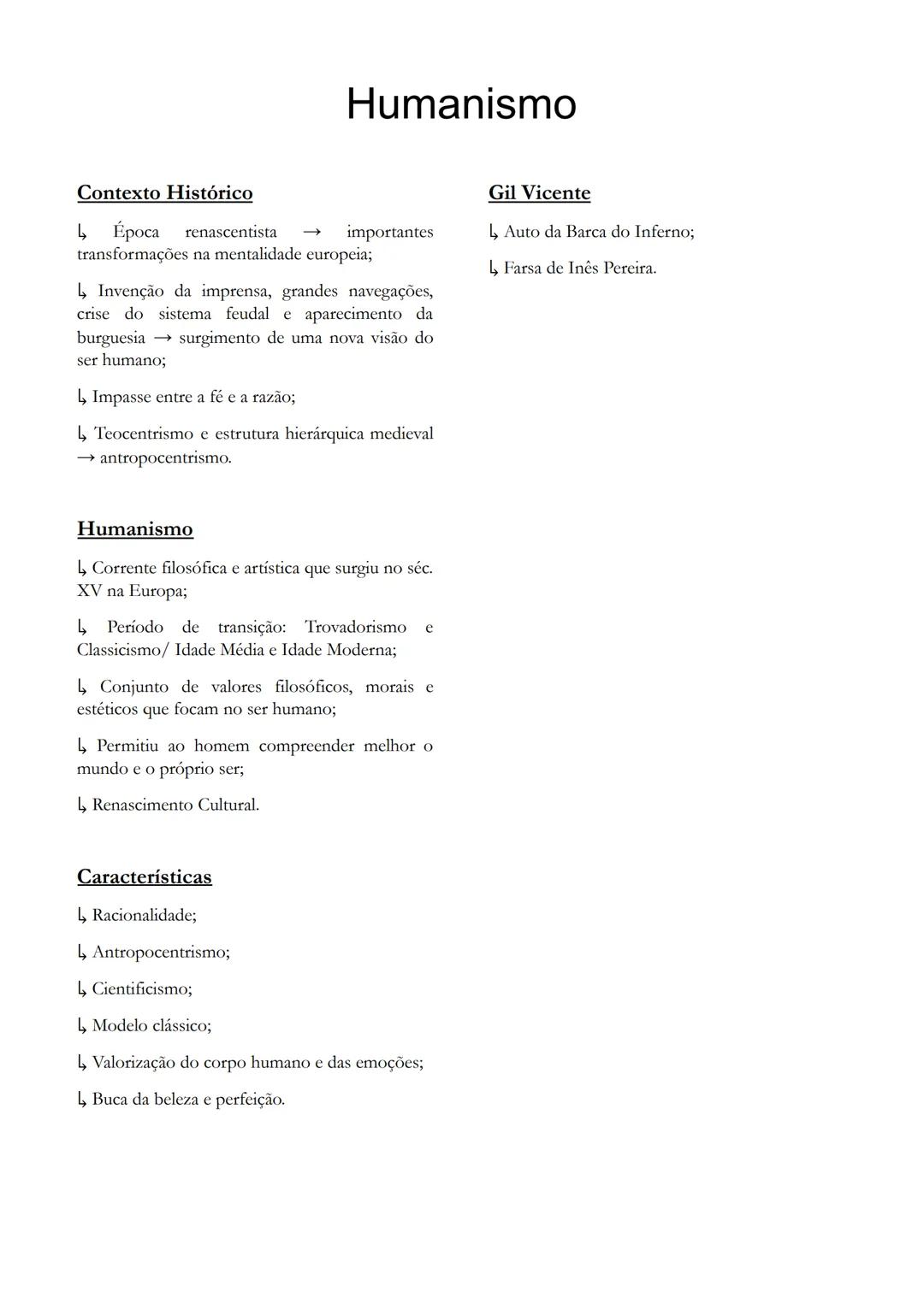 --- OCR Start ---
Humanismo
Contexto Histórico
importantes
Época renascentista
transformações na mentalidade europeia;
Invenção da imprensa,