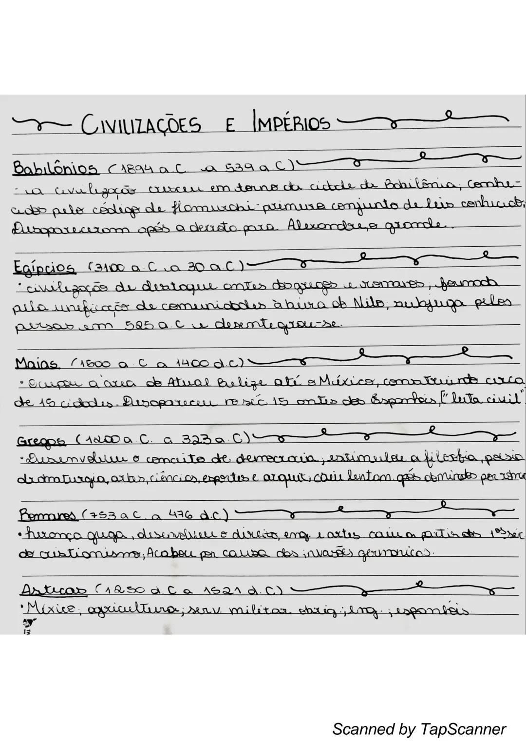 CIVILIZAÇÕES E IMPÉRIOS se
Babilonios (1894 a. C.
a 539 aC(م
e
- a civilização cresceu em torno da cidade de Bobilênia, conhe
cados pelo có
