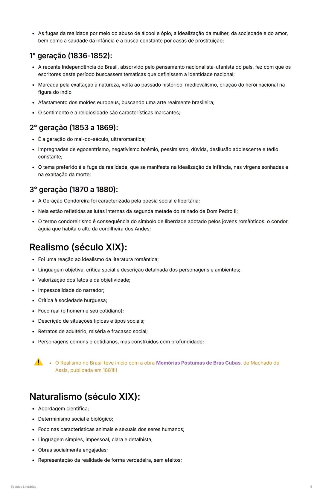 # Escolas Literárias
* Criado @February 4, 2025 11:16 AM
* Aula LITERATURA
* Revisado
## MOVIMENTOS LITERÁRIOS BRASILEIROS ATÉ O SÉCULO XI