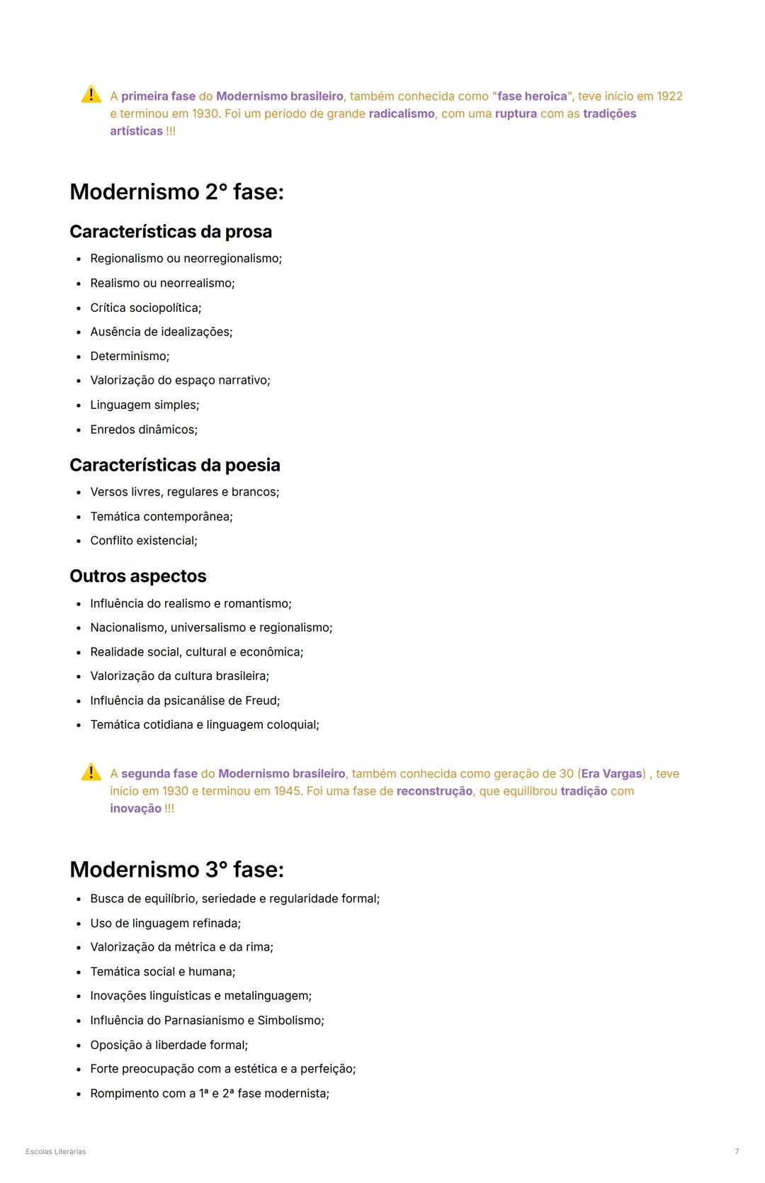 # Escolas Literárias
* Criado @February 4, 2025 11:16 AM
* Aula LITERATURA
* Revisado
## MOVIMENTOS LITERÁRIOS BRASILEIROS ATÉ O SÉCULO XI