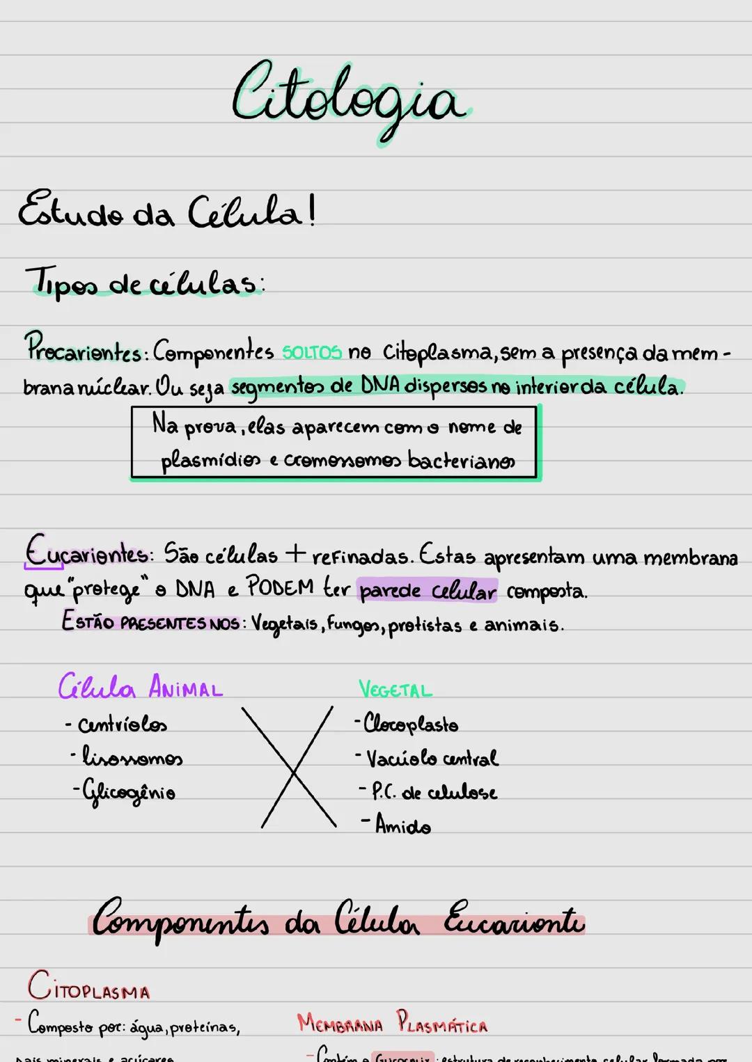 Resumo Citologia