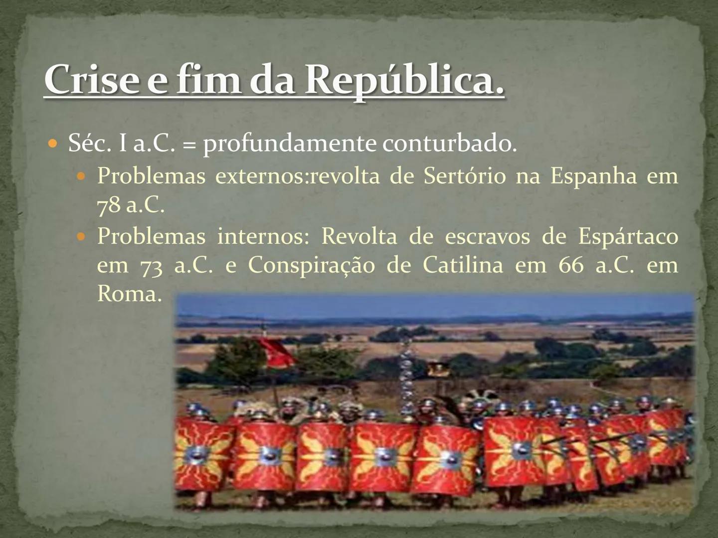 IMPÉRIO ROMANO ORIGEM...
- -> Surgiu a partir de tribos Latinas ao redor de um
forte às margens do Rio Tibre.
- Evitar a invasão dos Etrusc