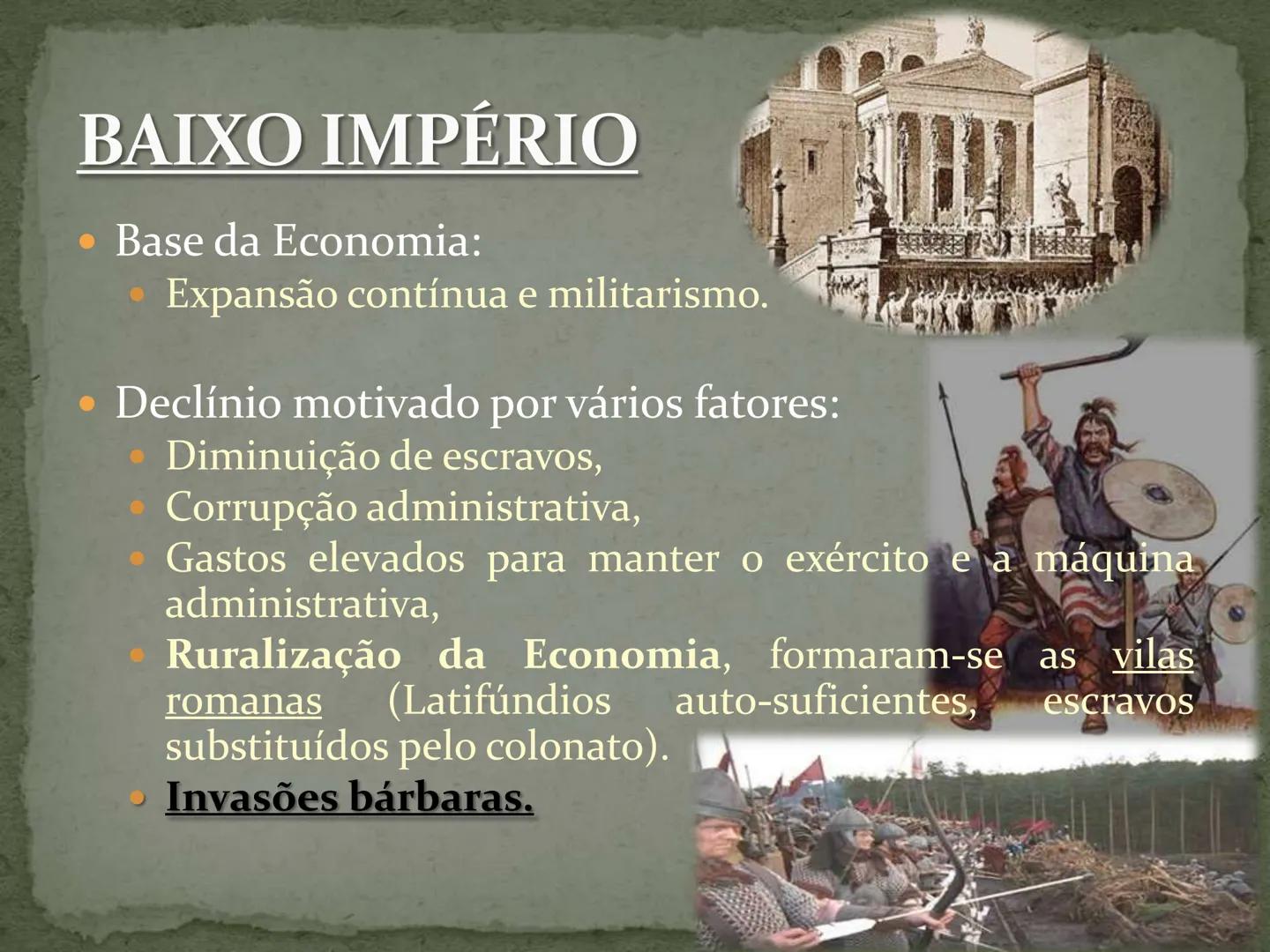 IMPÉRIO ROMANO ORIGEM...
- -> Surgiu a partir de tribos Latinas ao redor de um
forte às margens do Rio Tibre.
- Evitar a invasão dos Etrusc