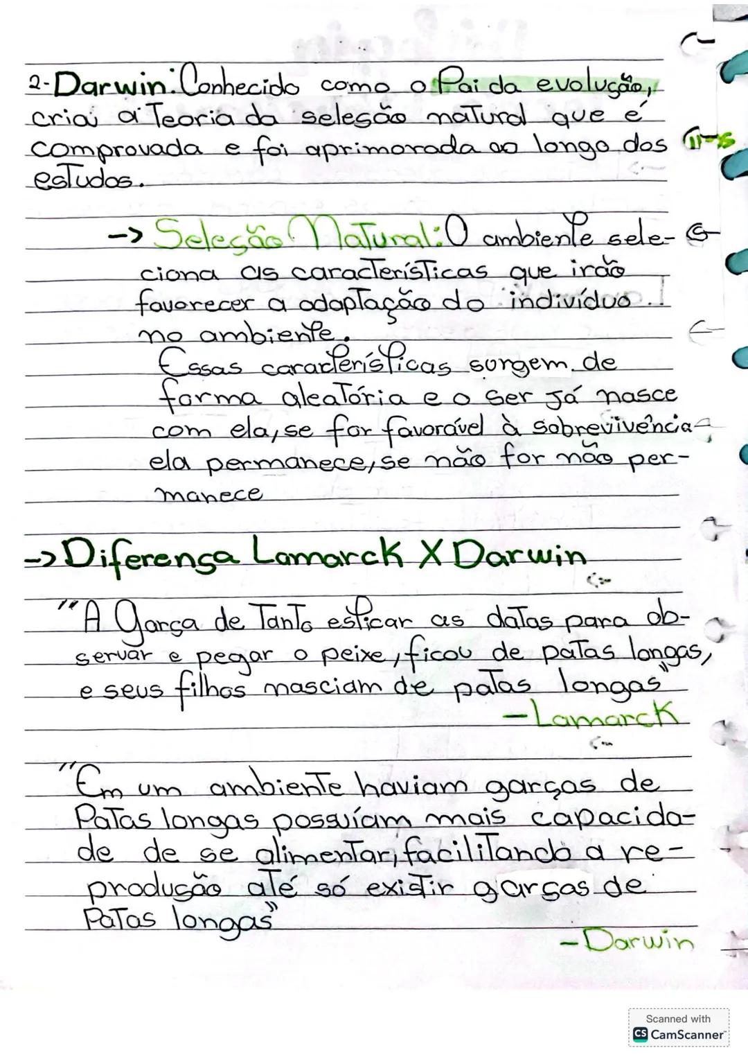 # Bidogia
# Teoria EVolucionista
→ Ideias que buscavam comprovar a
surgimento de novas espécies que resul-
Tou nabiodiversidade do planeta