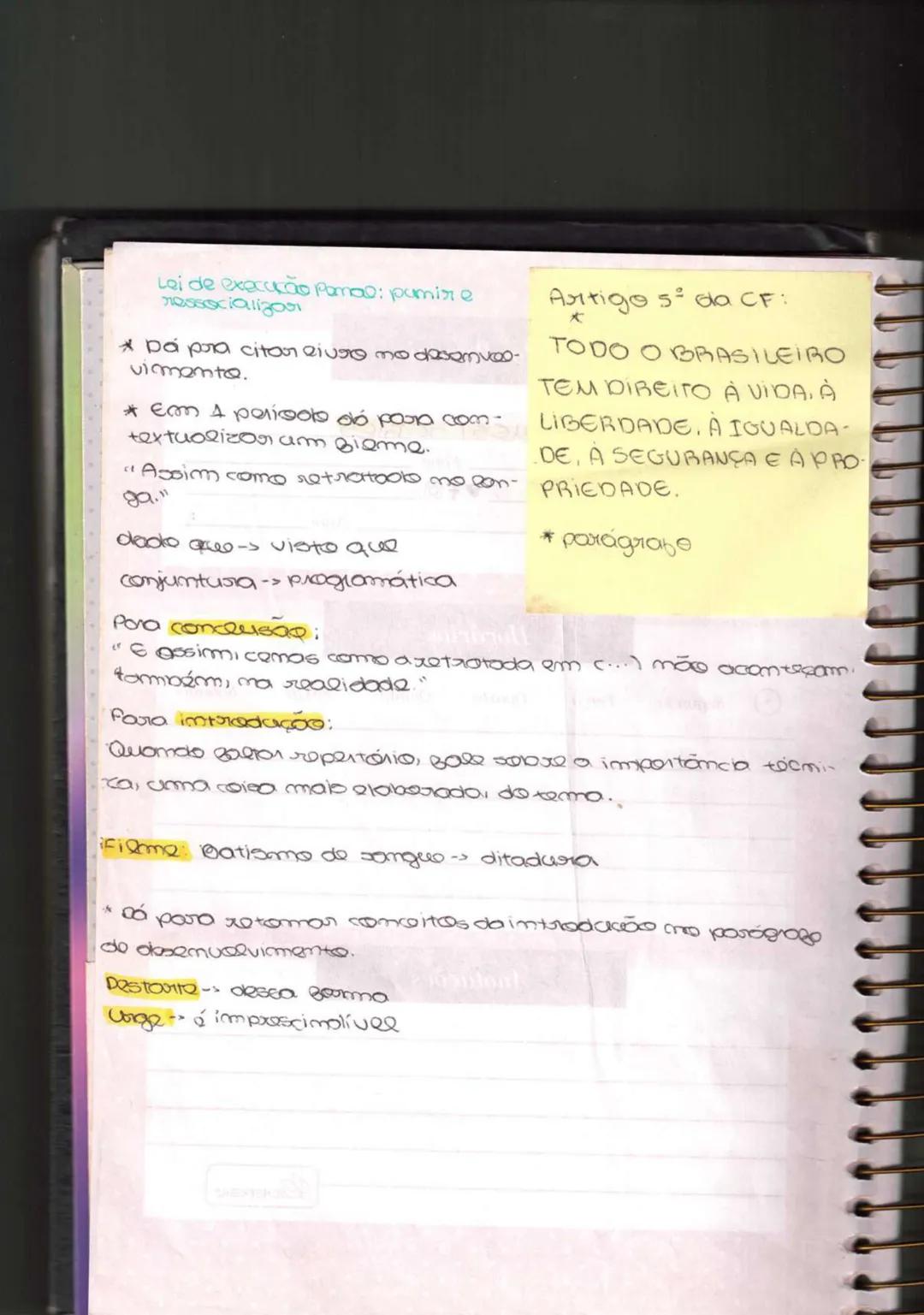 Caderno de repertorio
ip: redação do ENEMI
Yasmin Lemos
Acadêmica de
Direito na UFRN PROIBIDA A DISTRIBUIÇÃO
DESSE ARQUIVO SEM PRÉVIA AUTORI