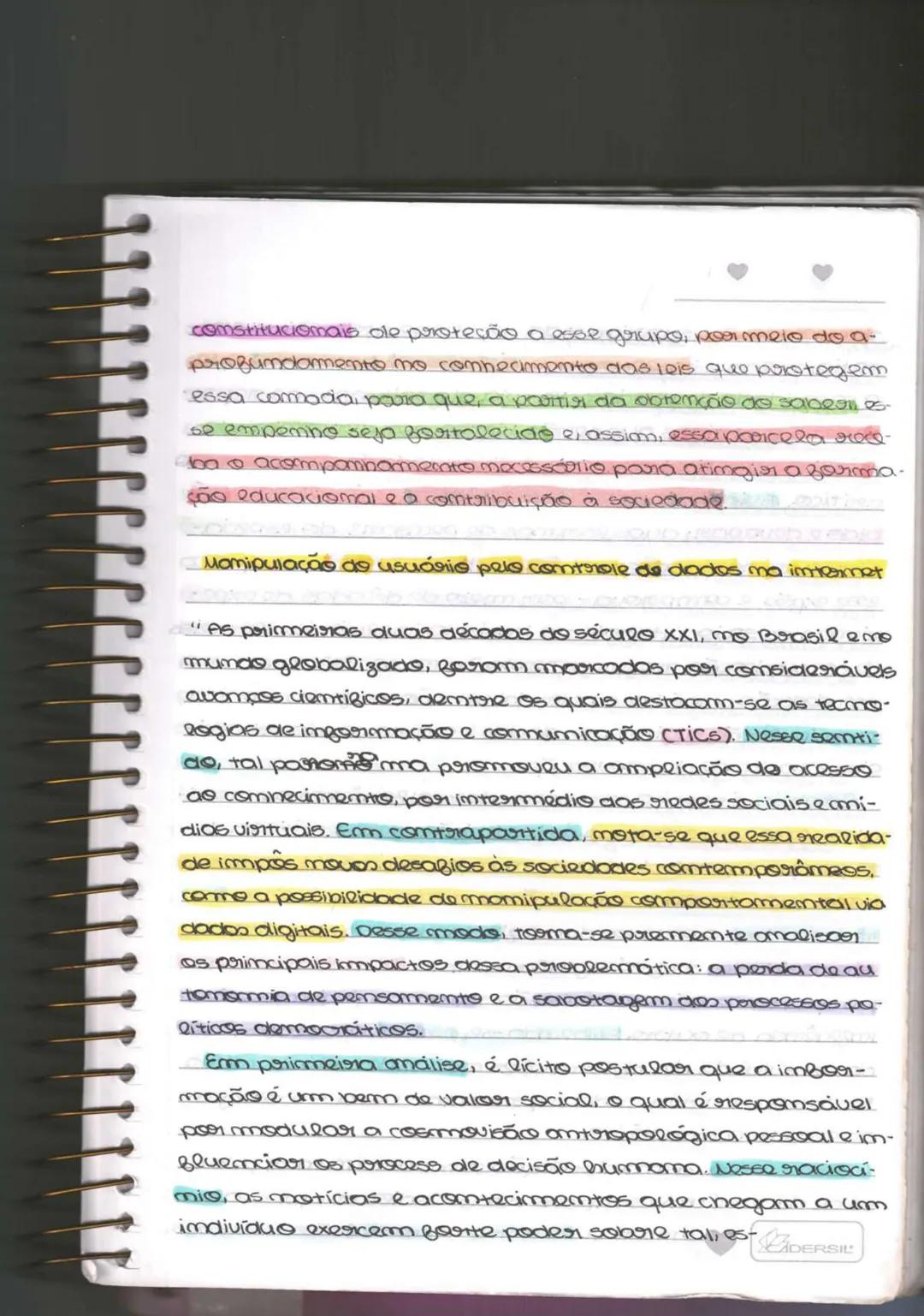 Caderno de repertorio
ip: redação do ENEMI
Yasmin Lemos
Acadêmica de
Direito na UFRN PROIBIDA A DISTRIBUIÇÃO
DESSE ARQUIVO SEM PRÉVIA AUTORI
