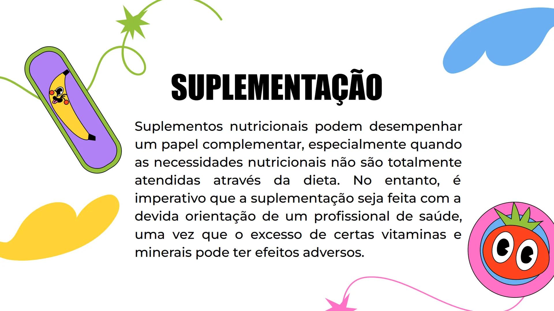 # Alimentação:
## Vitaminas e
## Minerais
Vitamin
# A # Sumário
01 Importância
Por que é importante
consumir vitaminas e
minerais?
02 Clas