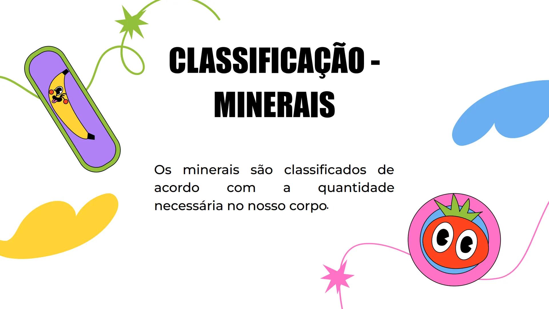# Alimentação:
## Vitaminas e
## Minerais
Vitamin
# A # Sumário
01 Importância
Por que é importante
consumir vitaminas e
minerais?
02 Clas