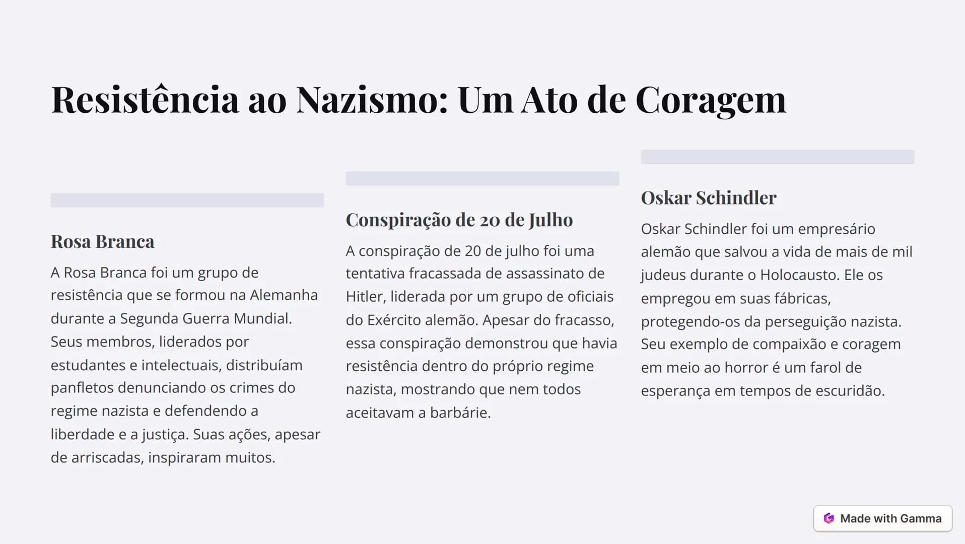 # O Nazismo: Uma História de
Horror
O nazismo, um regime totalitário e brutal que assolou a Alemanha na
primeira metade do século XX, deixo