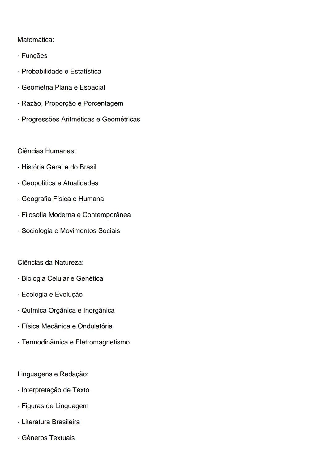 Cronograma de Estudos para o ENEM (9 meses)
1º ao 3º mês - Base Teórica e Fundamentos
Segunda-feira: Matemática e Redação
- Terça-feira: