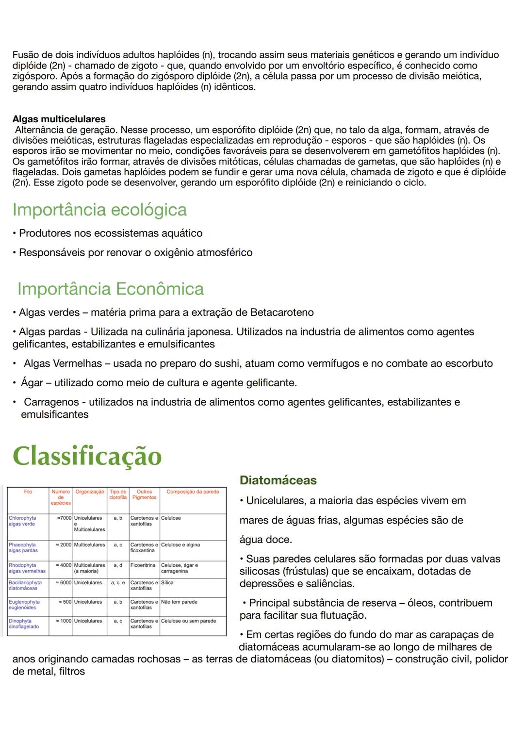 --- OCR Start ---
Reino Protoctista
Algas
• Uni ou pluricelulares
• Autótrofasfotossintetizantes
• Aquáticas:marinhas e dulcícolas (fitoplân