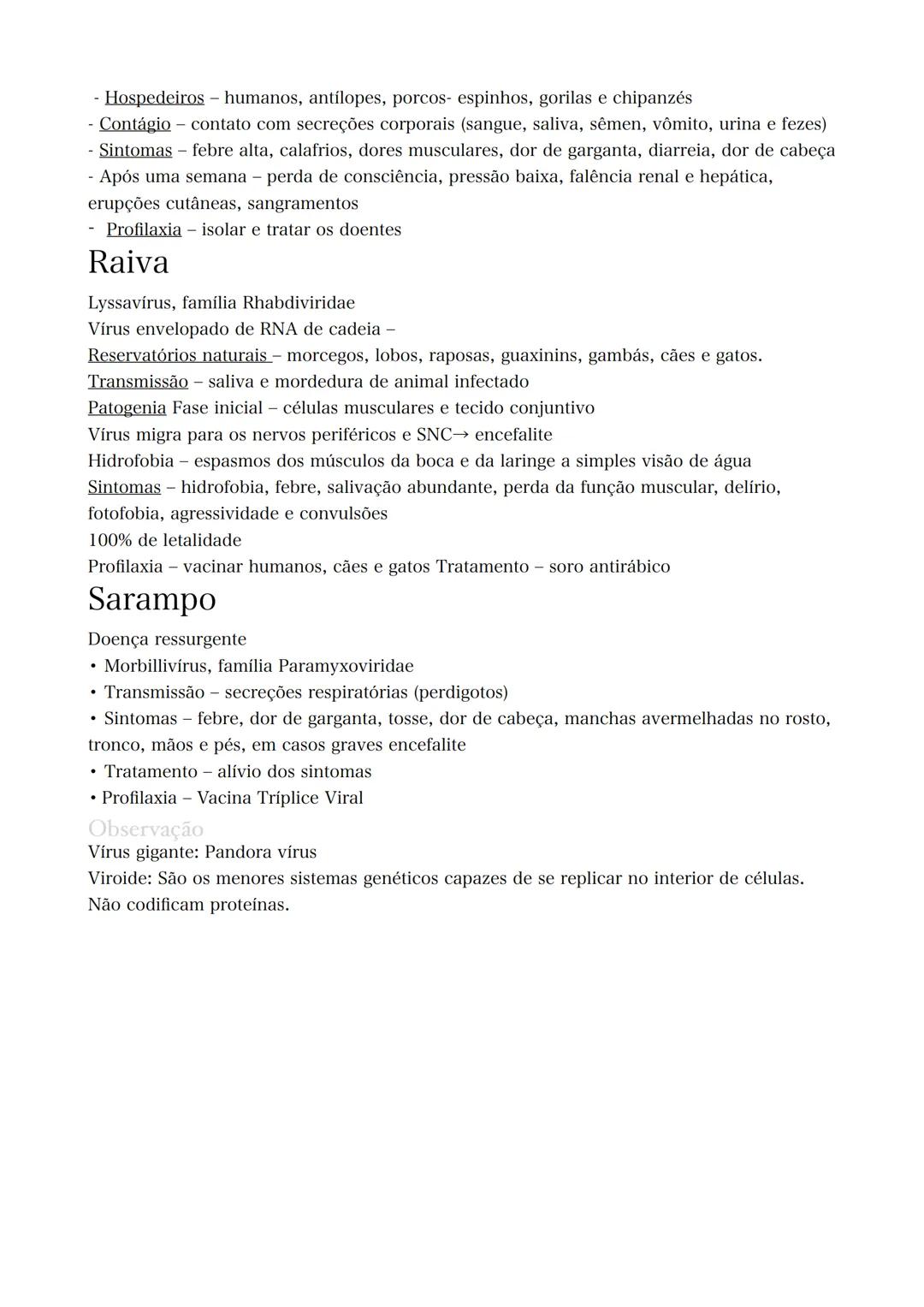 # Vírus
Estrutura viral
A celulares, parasitas intracelulares obrigatórios. Eles não possui metabolismo próprio,
devem parasitar para repr