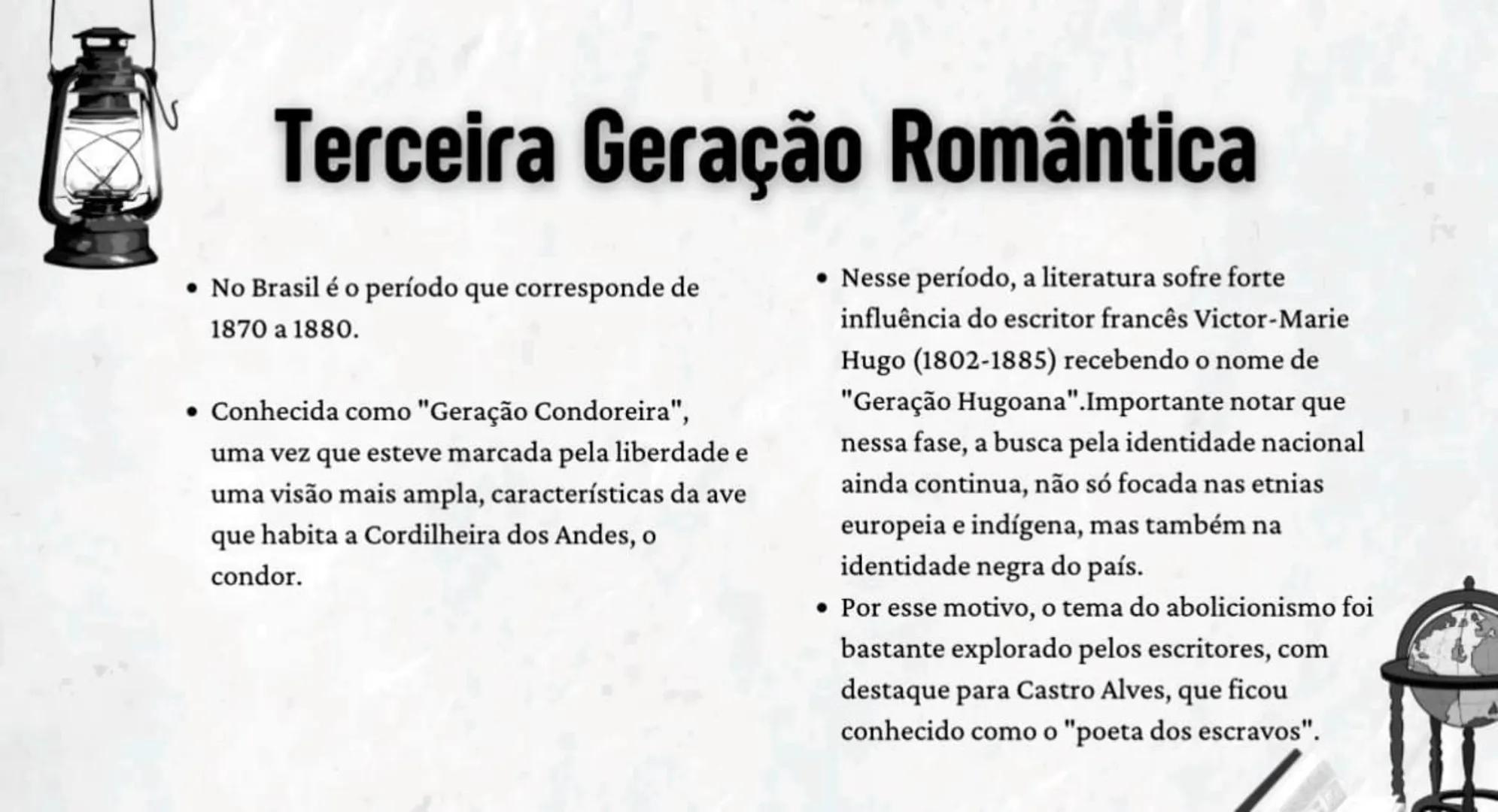# Romantismo no
Brasil # O que é Romantismo?
• Romantismo foi um movimento cultural que começou no final do século XVIII e
terminou no iní