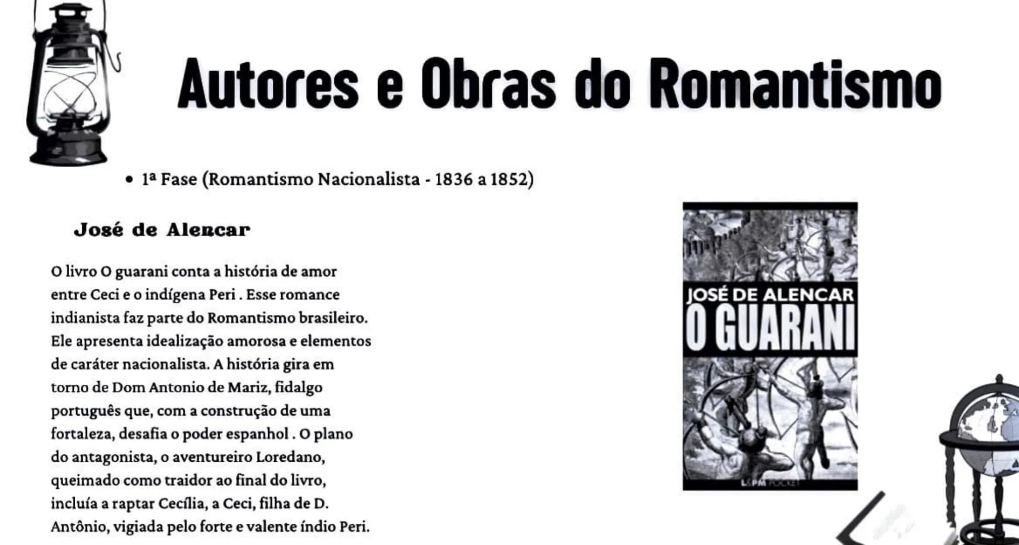 # Romantismo no
Brasil # O que é Romantismo?
• Romantismo foi um movimento cultural que começou no final do século XVIII e
terminou no iní