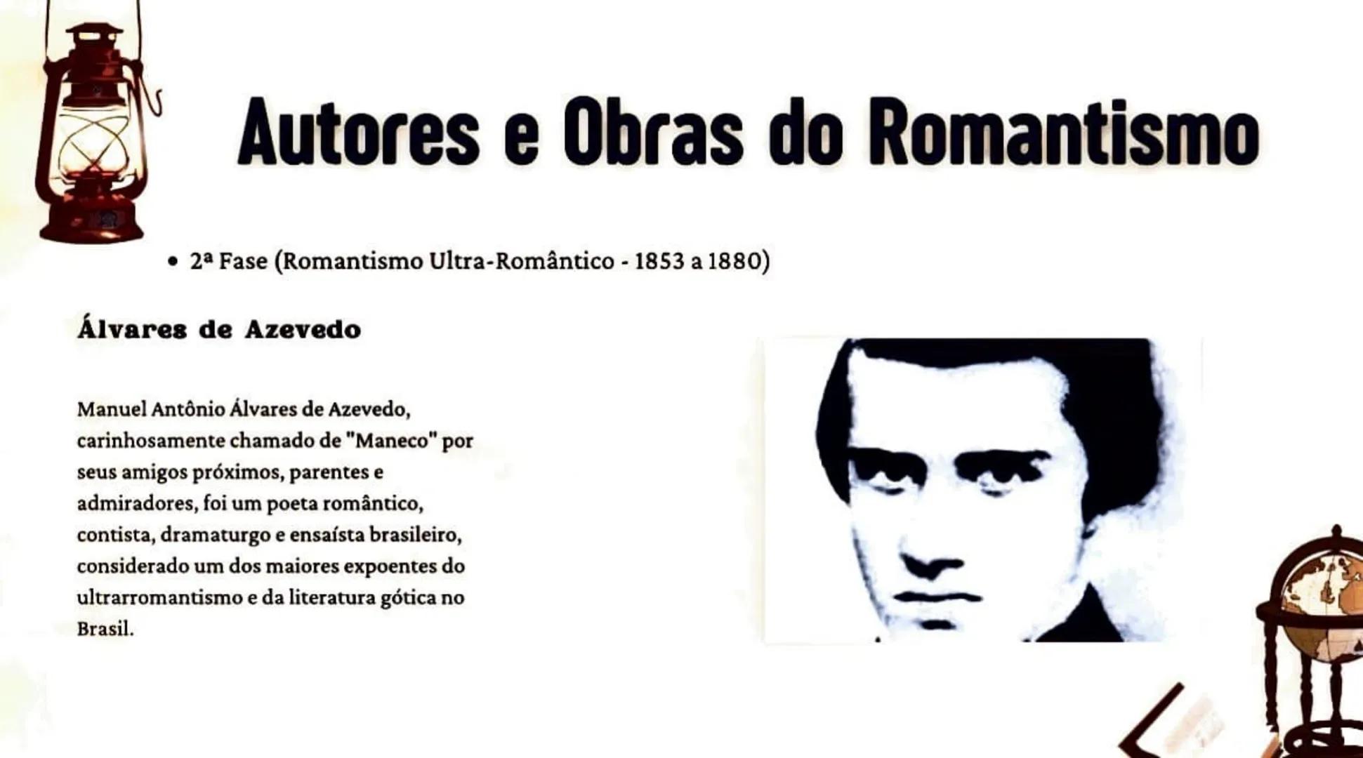 # Romantismo no
Brasil # O que é Romantismo?
• Romantismo foi um movimento cultural que começou no final do século XVIII e
terminou no iní