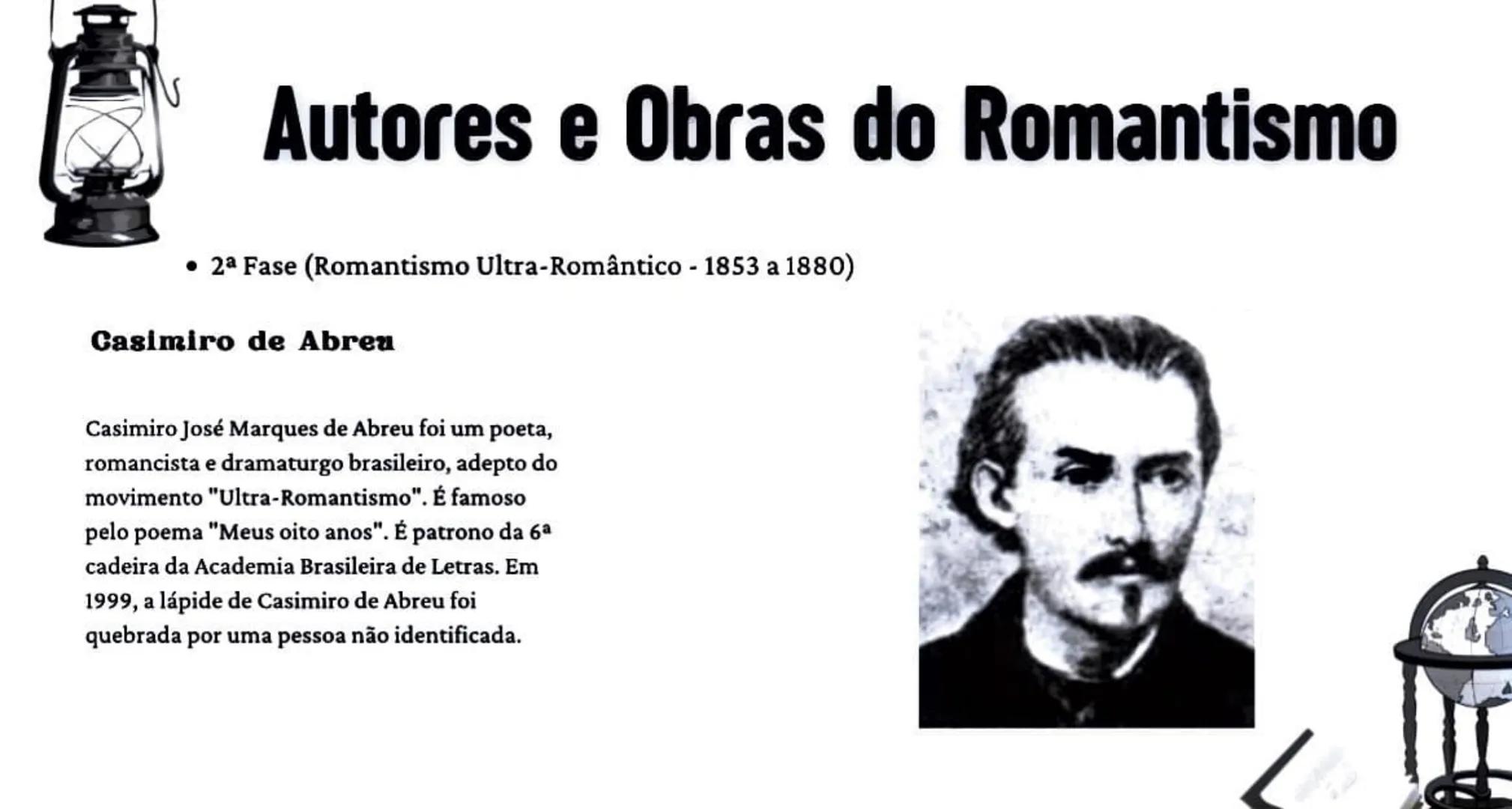 # Romantismo no
Brasil # O que é Romantismo?
• Romantismo foi um movimento cultural que começou no final do século XVIII e
terminou no iní