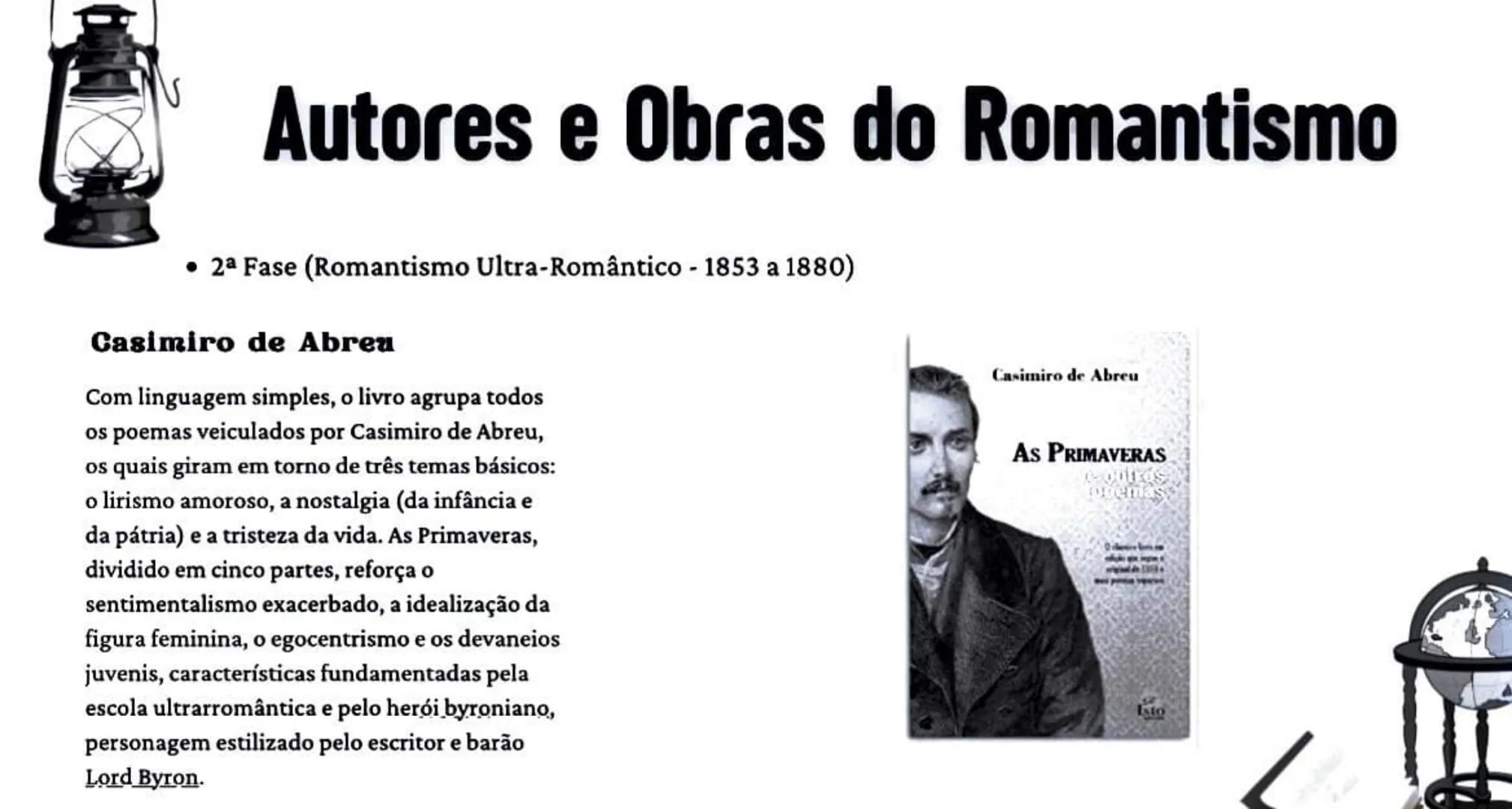 # Romantismo no
Brasil # O que é Romantismo?
• Romantismo foi um movimento cultural que começou no final do século XVIII e
terminou no iní