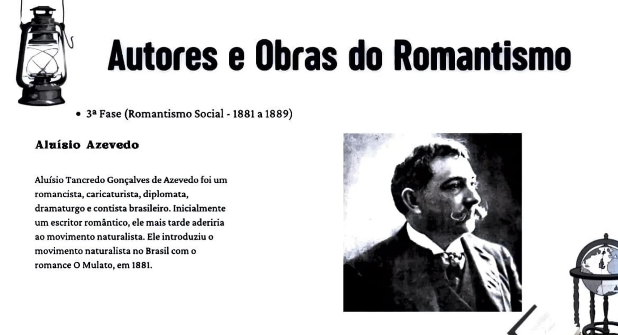 # Romantismo no
Brasil # O que é Romantismo?
• Romantismo foi um movimento cultural que começou no final do século XVIII e
terminou no iní