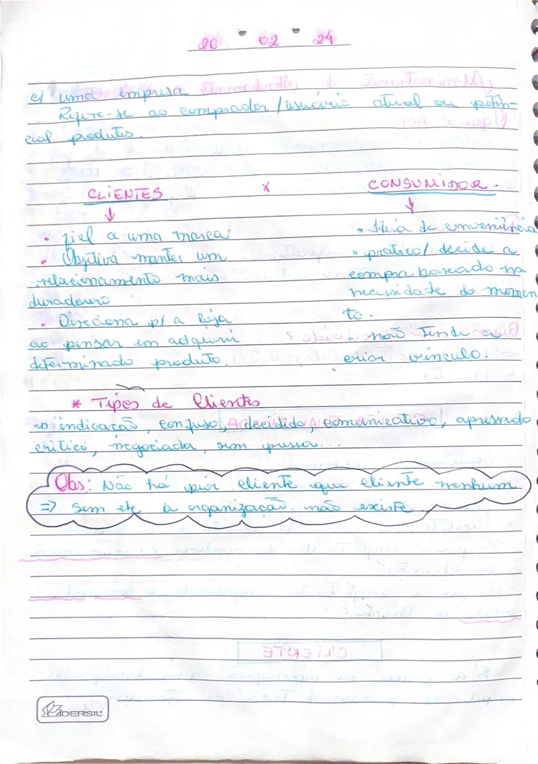 26
♡
02 04
Administraçao do Atendimento e o cliente
O que ACR
- gescote de ubacionamento el clientes.
Abortagem empresarial distinada a ente